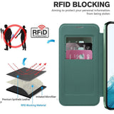 Husa pentru Samsung Galaxy S22 5G, Techsuit SmartMag Book Case, albastru