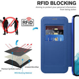 Husa pentru Samsung Galaxy S22 5G, Techsuit SmartMag Book Case, albastru