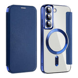 Husa pentru Samsung Galaxy S22 5G, Techsuit SmartMag Book Case, albastru
