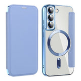 Husa pentru Samsung Galaxy S22 5G, Techsuit SmartMag Book Case, bleu