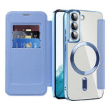 Husa pentru Samsung Galaxy S22 5G, Techsuit SmartMag Book Case, bleu
