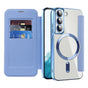 Husa pentru Samsung Galaxy S22 5G, Techsuit SmartMag Book Case, bleu