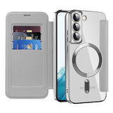 Husa pentru Samsung Galaxy S22 5G, Techsuit SmartMag Book Case, albastru