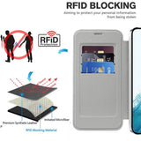Husa pentru Samsung Galaxy S22 5G, Techsuit SmartMag Book Case, albastru