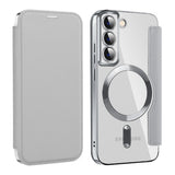 Husa pentru Samsung Galaxy S22 5G, Techsuit SmartMag Book Case, albastru