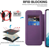 Husa pentru Samsung Galaxy S22 5G, Techsuit SmartMag Book Case, albastru