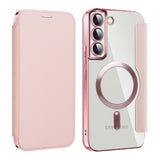 Husa pentru Samsung Galaxy S22 Plus 5G, Techsuit SmartMag Book Case, albastru