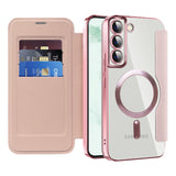 Husa pentru Samsung Galaxy S22 Plus 5G, Techsuit SmartMag Book Case, albastru