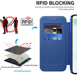 Husa pentru Samsung Galaxy S22 Plus 5G, Techsuit SmartMag Book Case, albastru