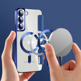 Husa pentru Samsung Galaxy S22 Plus 5G, Techsuit SmartMag Book Case, albastru