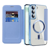 Husa pentru Samsung Galaxy S22 Plus 5G, Techsuit SmartMag Book Case, bleu