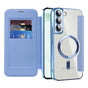 Husa pentru Samsung Galaxy S22 Plus 5G, Techsuit SmartMag Book Case, bleu