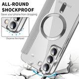 Husa pentru Samsung Galaxy S22 Plus 5G, Techsuit SmartMag Book Case, albastru