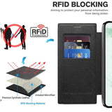 Husa pentru Samsung Galaxy S22 Ultra 5G, Techsuit SmartMag Book Case, albastru