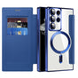 Husa pentru Samsung Galaxy S22 Ultra 5G, Techsuit SmartMag Book Case, albastru