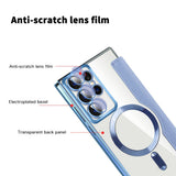 Husa pentru Samsung Galaxy S22 Ultra 5G, Techsuit SmartMag Book Case, bleu