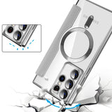 Husa pentru Samsung Galaxy S22 Ultra 5G, Techsuit SmartMag Book Case, albastru