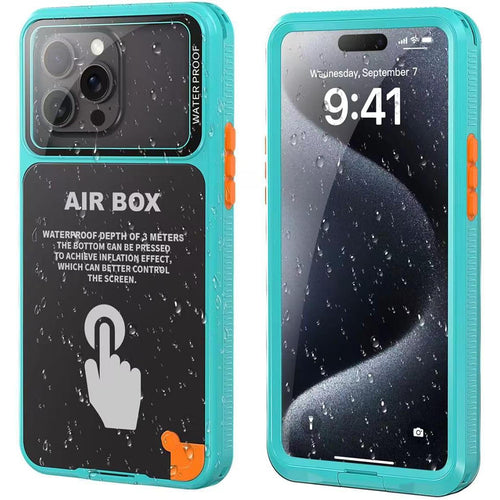Husa pentru iPhone 12, ShellBox AirBox Waterproof IP68 Case (6.1 inch), albastru
