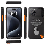 Husa pentru iPhone 12 Pro Max, ShellBox AirBox Waterproof IP68 (6.7 inch), albastru