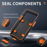 Husa pentru iPhone 12 Pro Max, ShellBox AirBox Waterproof IP68 (6.7 inch), albastru
