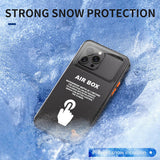 Husa pentru iPhone 12 Pro Max, ShellBox AirBox Waterproof IP68 (6.7 inch), albastru