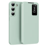 Husa pentru Samsung Galaxy S22 5G, Techsuit SmartView Series, albastru