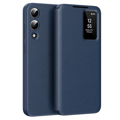 Husa pentru Samsung Galaxy S25 Edge, Techsuit SmartView Series, albastru