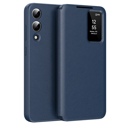 Husa pentru Samsung Galaxy S25 Edge, Techsuit SmartView Series, albastru