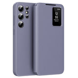 Husa pentru Samsung Galaxy S25 Ultra, Techsuit SmartView Series, albastru