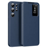 Husa pentru Samsung Galaxy S25 Ultra, Techsuit SmartView Series, albastru