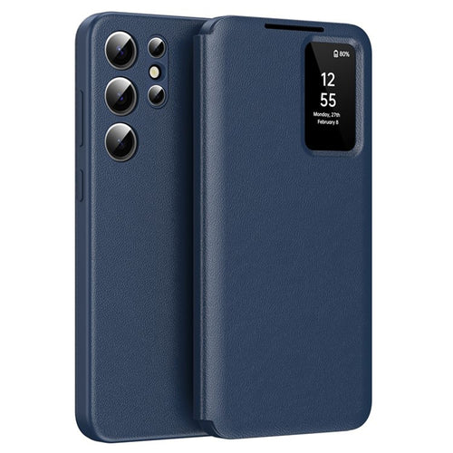 Husa pentru Samsung Galaxy S25 Ultra, Techsuit SmartView Series, albastru