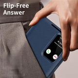 Husa pentru Samsung Galaxy S25 Ultra, Techsuit SmartView Series, albastru