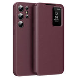 Husa pentru Samsung Galaxy S25 Ultra, Techsuit SmartView Series, albastru