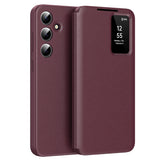 Husa pentru Samsung Galaxy S25 Plus, Techsuit SmartView Series, albastru