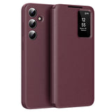 Husa pentru Samsung Galaxy S24 FE, Techsuit SmartView Series, albastru