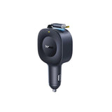 Incarcator auto Baseus PrimeTrip VR2 (C0206400), Type-C, cu Retractabil Type-C Cable, 30W, 80cm, negru