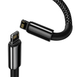Cablu Baseus de date Tungsten Auriu (Catlwj-A01), Type-C to Lightning, 20W, 2m, negru