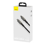 Cablu Baseus de date Tungsten Auriu (Catlwj-A01), Type-C to Lightning, 20W, 2m, negru