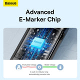 Cablu Baseus de date Tungsten Auriu (CAWJ040201), Type-C to Type-C, Incarcare rapida, 240W, 3m, negru