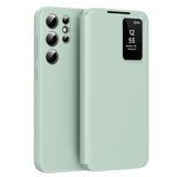 Husa pentru Samsung Galaxy S24 Ultra, Techsuit SmartView Series, albastru