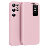 Husa pentru Samsung Galaxy S24 Ultra, Techsuit SmartView Series, albastru
