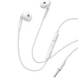 Casti cu Fir Baseus Encok HZ19 (A00182301213-00), Jack 3.5mm, Integrat Microphone, Half-In-Ear, Moon Alb