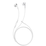 Casti cu Fir Baseus Encok HZ19 (A00182301213-00), Jack 3.5mm, Integrat Microphone, Half-In-Ear, Moon Alb