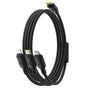 Cablu Baseus de date Silky (P10377706123-00), Incarcare rapida, Type-C to Micro-USB, Lightning, USB-C, 100W, 1.5m, negru