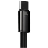 Cablu Baseus de date Tungsten Auriu (CAWJ000101), USB to Type-C, Super Incarcare rapida, 100W, 480Mbps, 2m, negru