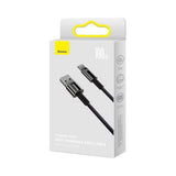 Cablu Baseus de date Tungsten Auriu (CAWJ000101), USB to Type-C, Super Incarcare rapida, 100W, 480Mbps, 2m, negru