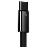Cablu Baseus de date Tungsten Auriu (CAWJ000001), USB to Type-C, Super Incarcare rapida, 100W, 480Mbps, 1m, negru