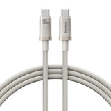 Cablu Baseus de date Titanium (P10378100G21-00), Type-C, Incarcare rapida, PD100W, 480Mbps, E-Mark Chip, 1m, auriu