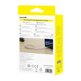 Cablu Baseus de date Titanium (P10378100G21-00), Type-C, Incarcare rapida, PD100W, 480Mbps, E-Mark Chip, 1m, auriu