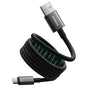 Cablu Baseus de date Tungsten Auriu (P10319805111-02), Type-C to USB, Super Incarcare rapida, 100W, 480Mbps, 1m, negru